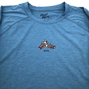 Good Move by Life Is Good Short Sleeve T Shirt Baby Blue Men's Size XL Running